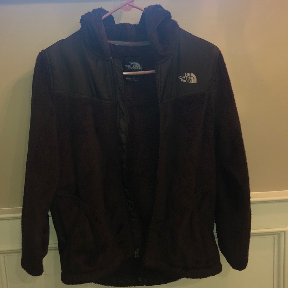 Brown Fleece Northface Jacket